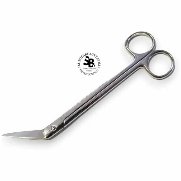 Cuticle Nail Scissors Angled (Extra Long) - Image 1